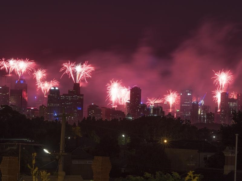 Last year's New Year's Eve fireworks in Melbourne.