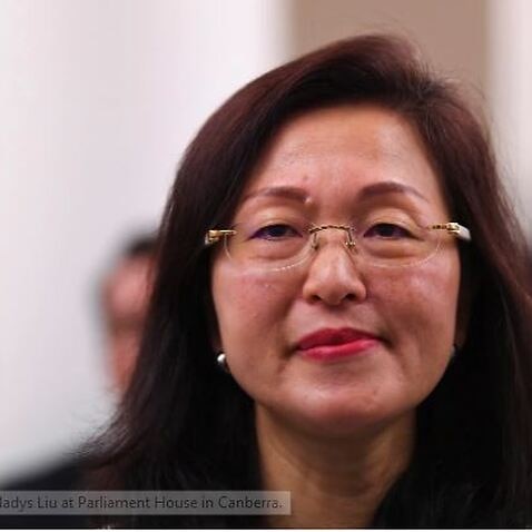 Gladys Liu at Parliament House in Canberra.