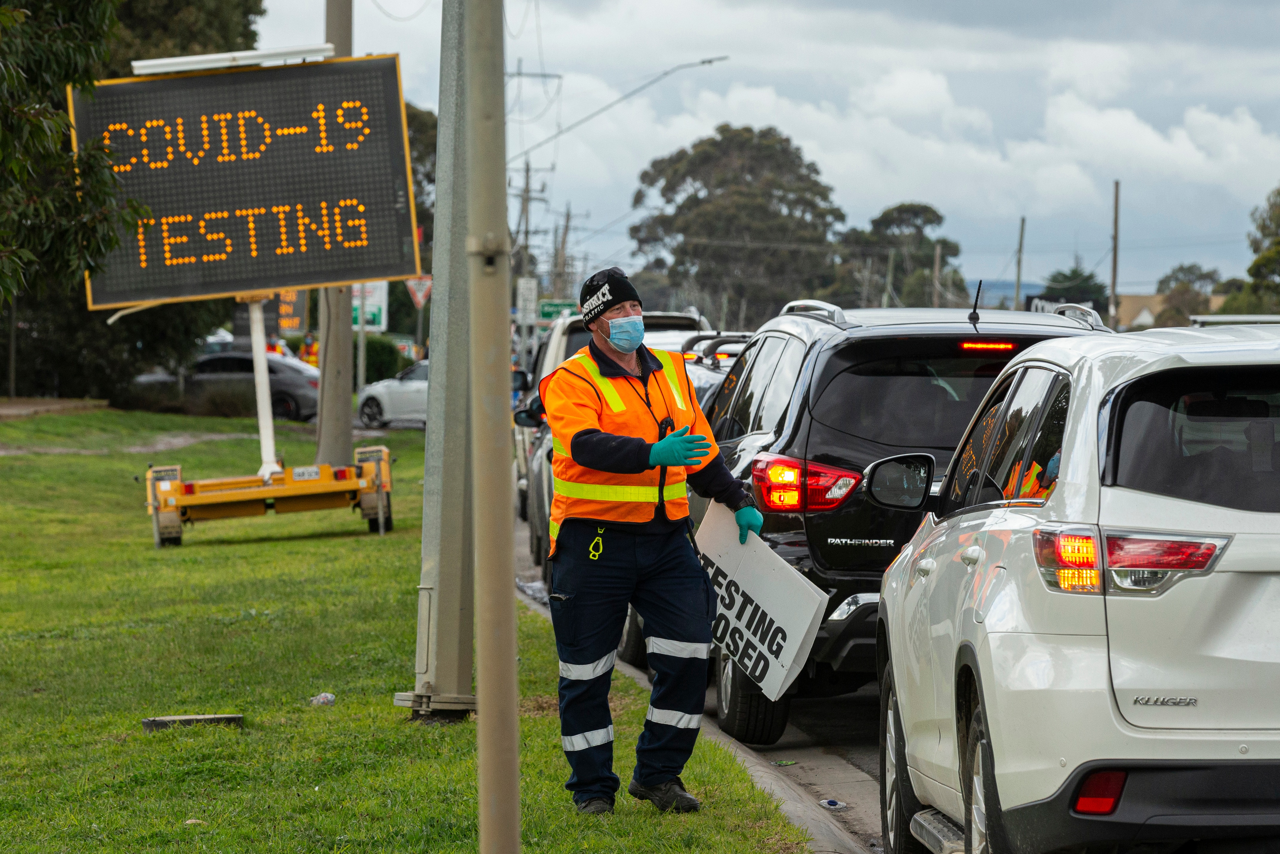 A COVID-19 testing site at Craigieburn Health in Melbourne, Tuesday, 23 June, 2020.