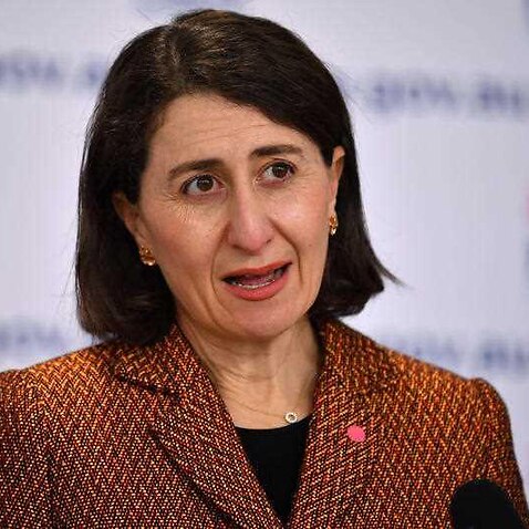 NSW Premier Gladys Berejiklian speaks to the media during a press conference in Sydney, Wednesday, September 8, 2021.