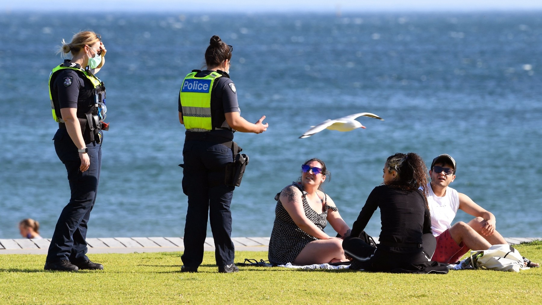 police melb restrictions  WILLIAM WEST_AFP via Getty Images-1235005431 (1)