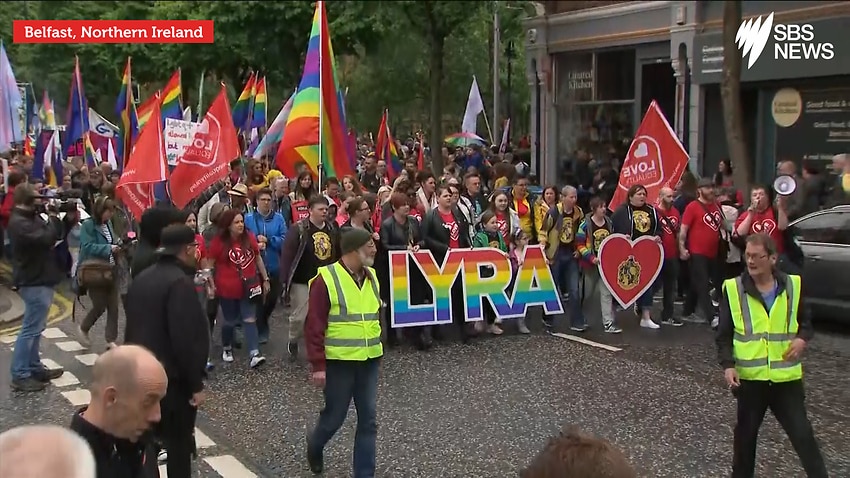 Thousands March For Same Sex Marriage In Northern Ireland