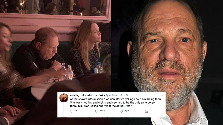 Harvey Weinstein Showed Up To A Young Actors Event But Women.