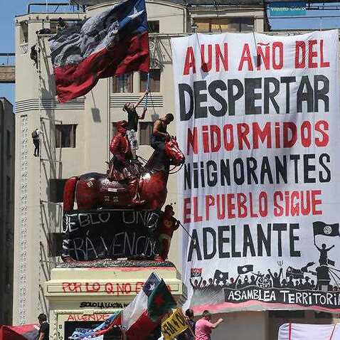 Aniversario del inicio de las protestas en Chile