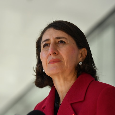 NSW Premier Gladys Berejiklian at a press conference to provide a COVID-19 update in Sydney, Monday, July 5, 2021. (AAP Image/Mick Tsikas) NO ARCHIVING
