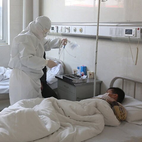یک بیمار تحت قرنطینه در چین