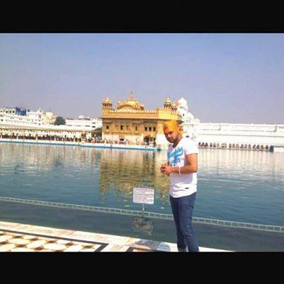 Shiva Chauhan, pictured at the Golden Temple in Amritsar, India, before he came to Melbourne