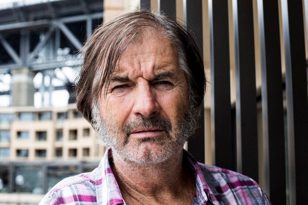 Actor John Jarratt poses for a photograph in Sydney, Monday, Jan. 21, 2013. Jarratt stars in the new Quentin Tarantino movie Django Unchained.  (AAP Image/Damian Shaw) NO ARCHIVING