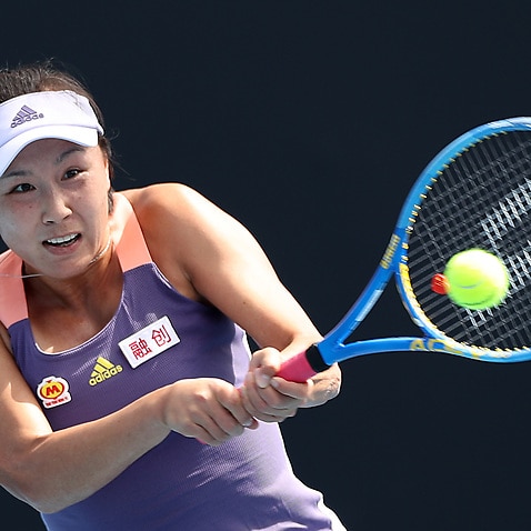 Chinese tennis player Peng Shuai. 