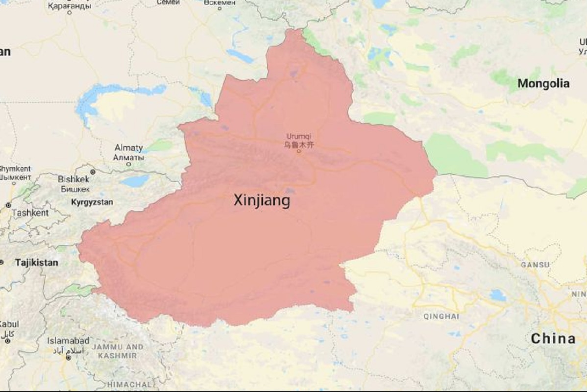 Xinjiang порт карта