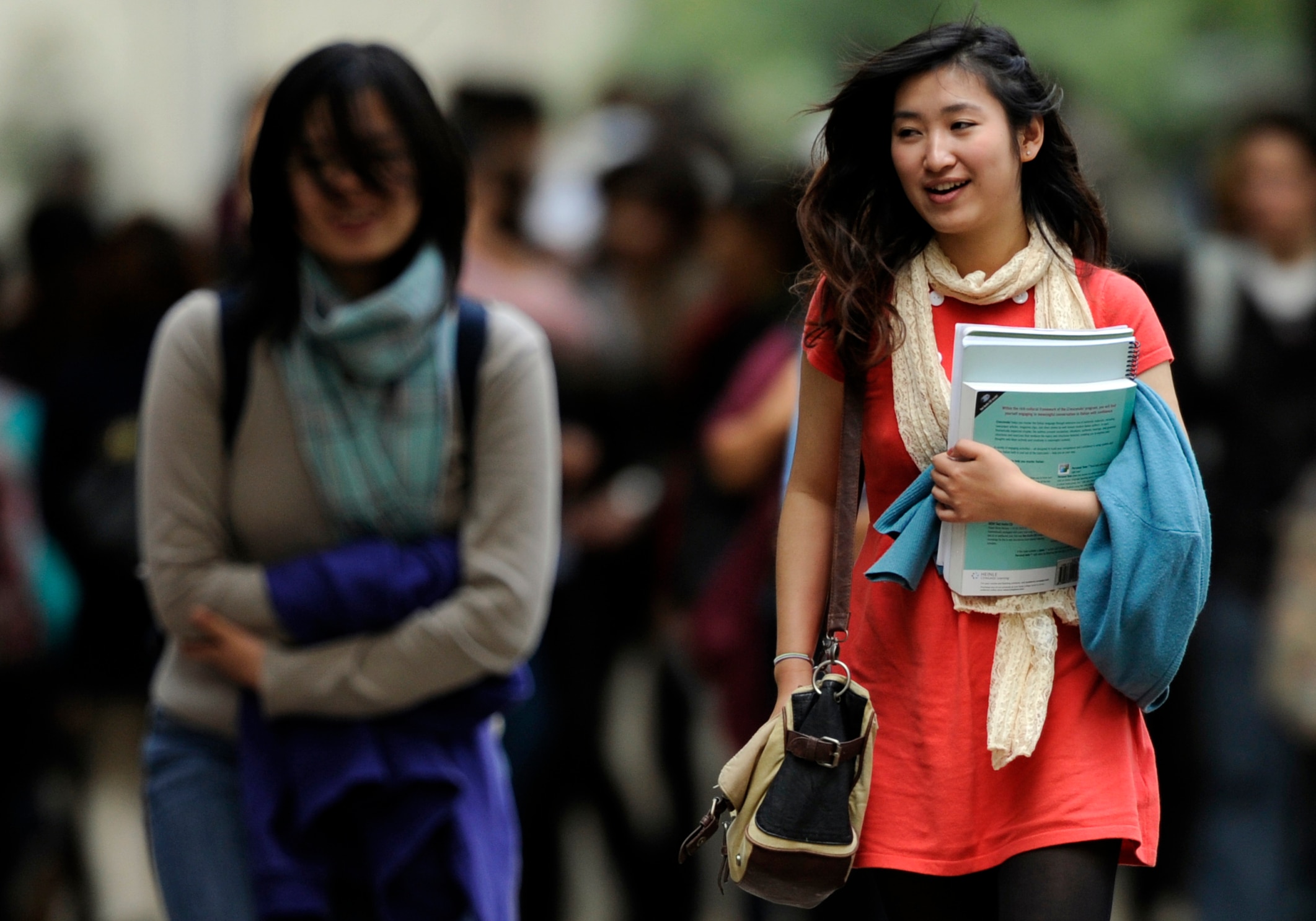 Tertiary students at the University of Melbourne in Melbourne, Wednesday, May 8, 2012. (AAP Image/Julian Smith) NO ARCHIVING