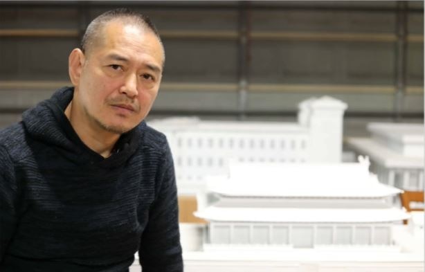 Guo Jian is working on a new diorama of Tiananmen Square. 