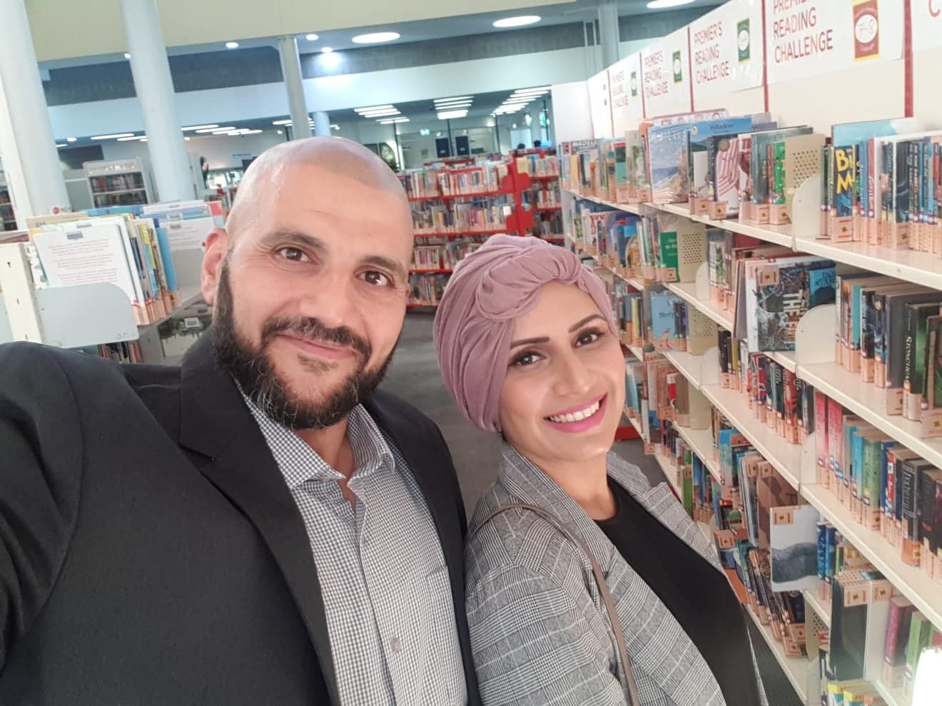 Eman Al Bayati with her Husband Hussien Abbas 