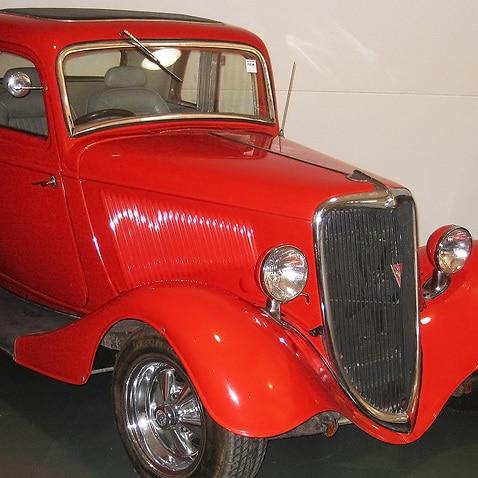 Image of the first Australian ute: a 1934 Ford Australia Coupe Utility