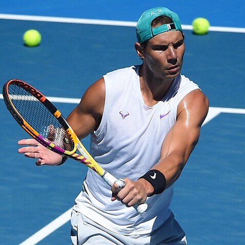 Rafael Nadal en el Australia Open