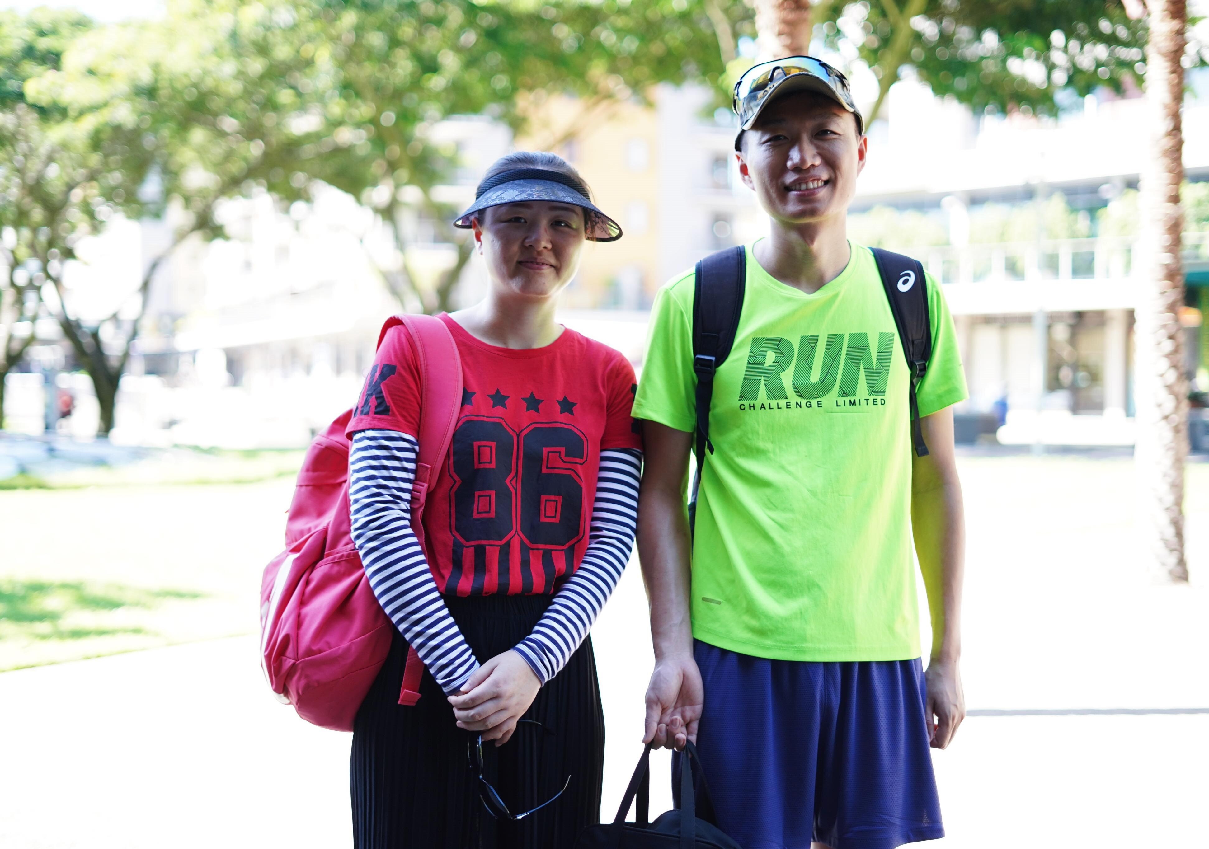 International student Lucy Cao and her husband Jian Gao.