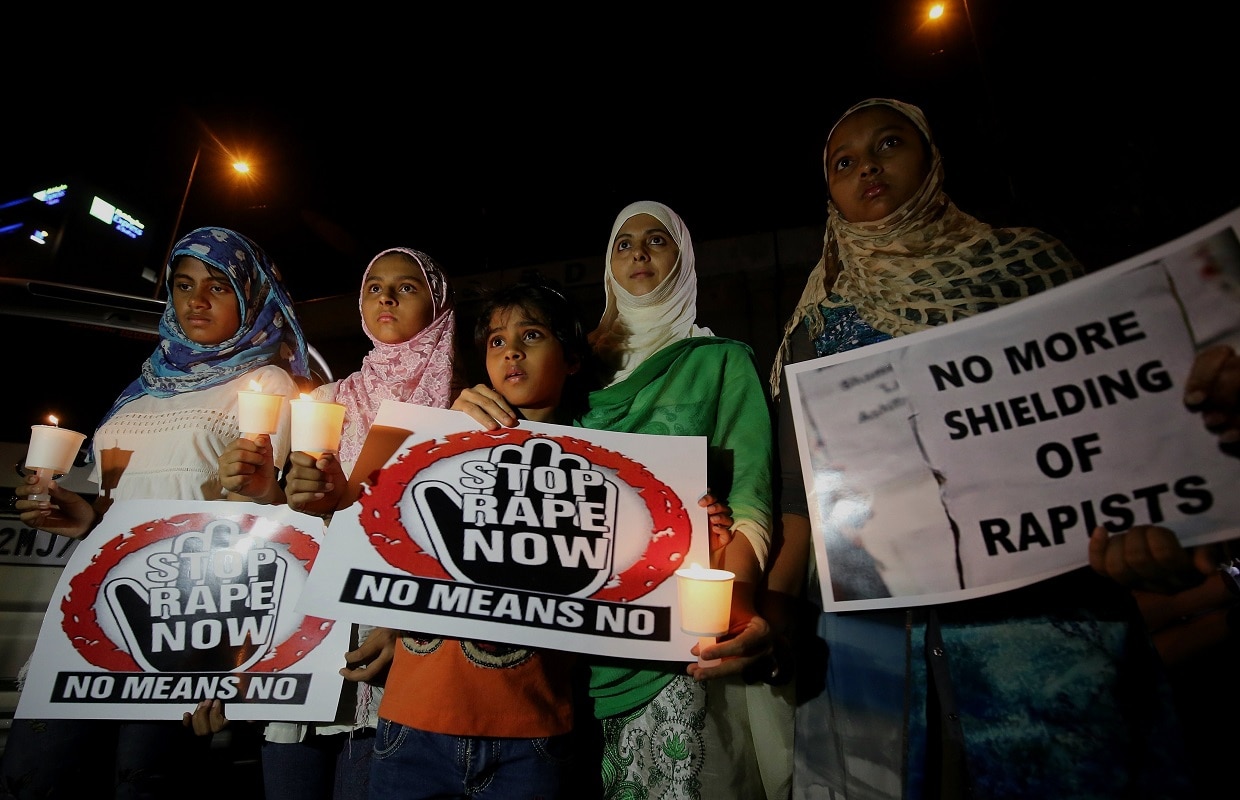 Indian people staged various protests to bring attention to rape cases and violence against women in India.
