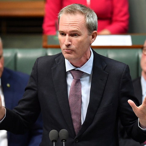 Minister for Immigration David Coleman during Question Time in the House of Representatives at Parliament House in Canberra, Wednesday, February 20, 2019. (AAP Image/Dean Lewins) NO ARCHIVING