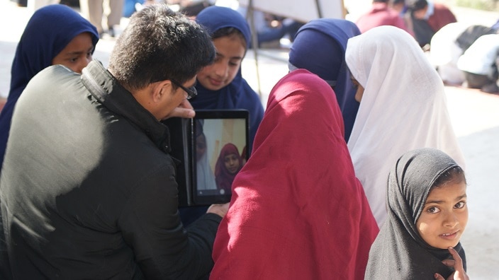 'Digital school in a van' project was launched in Pakistan's outback to create digital awareness in children.