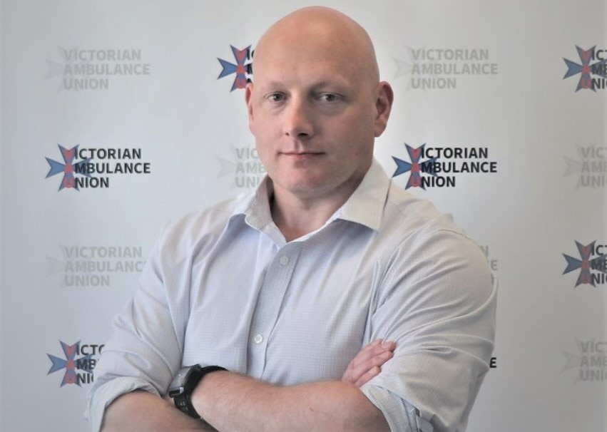 Danny Hill, executive secretary of the Victorian Ambulance Union.
