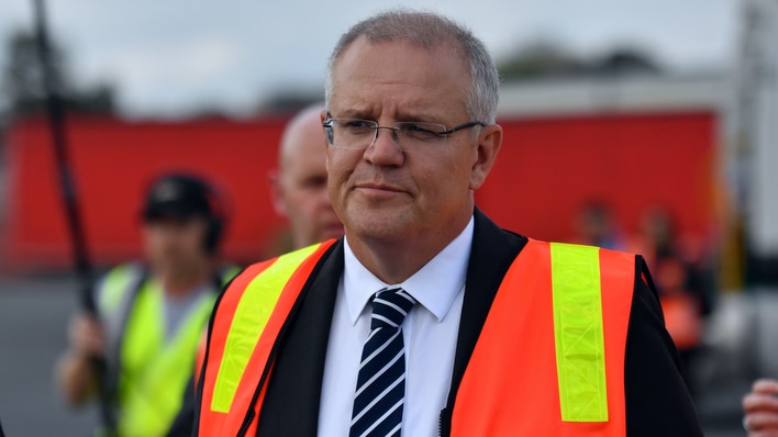 Scott Morrison says that because of government efforts, emissions target will be met "in a canter". 