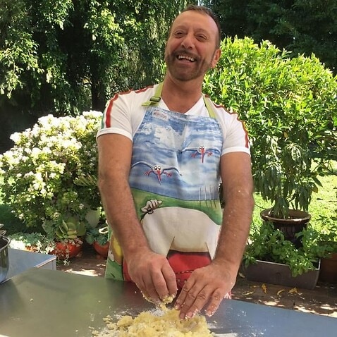 Orlando Scolese making gnocchi
