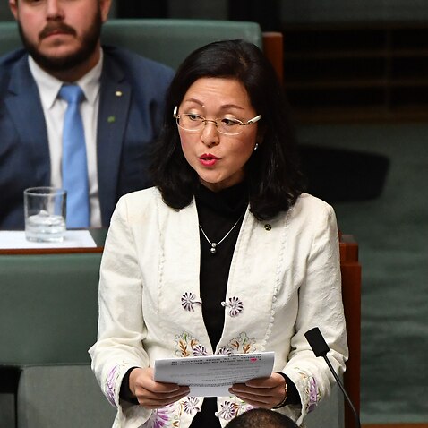 Liberal member for Chisholm Gladys Liu during Question Time in the House of Representatives at Parliament House in Canberra.