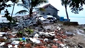 Tsunami Hits Banten And Lampung