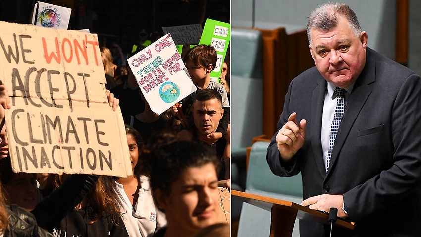 Image for read more article ''Everything you are told is a lie': Craig Kelly hits out at climate strike students'