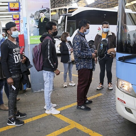 Lisbon- Report at the Sete Rios bus station with immigrants from India, Nepal and Pakistan who leave the station for Odemira