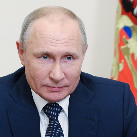 Russian President Vladimir Putin in May 2021.  