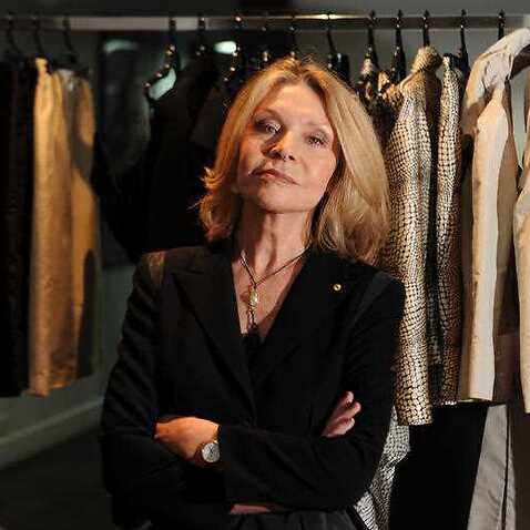 Fashion designer Carla Zampatti poses for photographs at her city studio, Sydney, Thursday, June 4, 2009. 