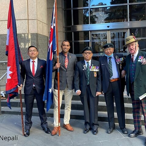 Former British Gurkha and Nepal Army members took part in 2021 Anzac Day parade in Sydney