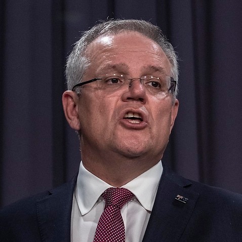Australian Prime Minister Scott Morrison updates the nation on the latest coronavirus measures, from Canberra. Sunday, 29 March, 2020.  
