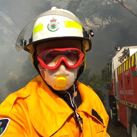 Jack Liu, a volunteer firefighter in Hornsby NSW