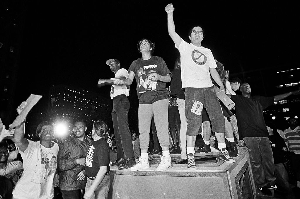 Los Angeles endured several days of rioting due to the acquittal of the LAPD officers who beat Rodney King. LA Riots 1992