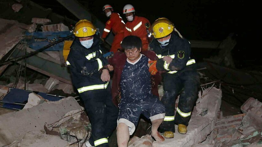 Image for read more article 'Six-storey coronavirus quarantine hotel in China collapses, killing 10'