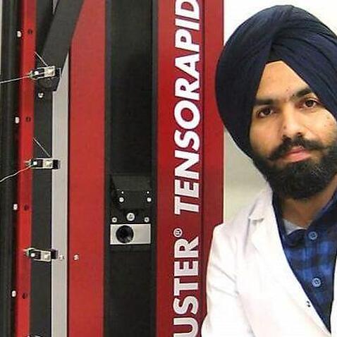 Dr Charanpreet Singh at his research lab