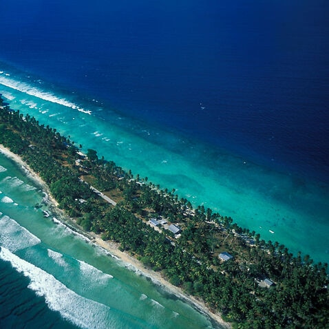 Majuro, the capital of the Marshall Islands.