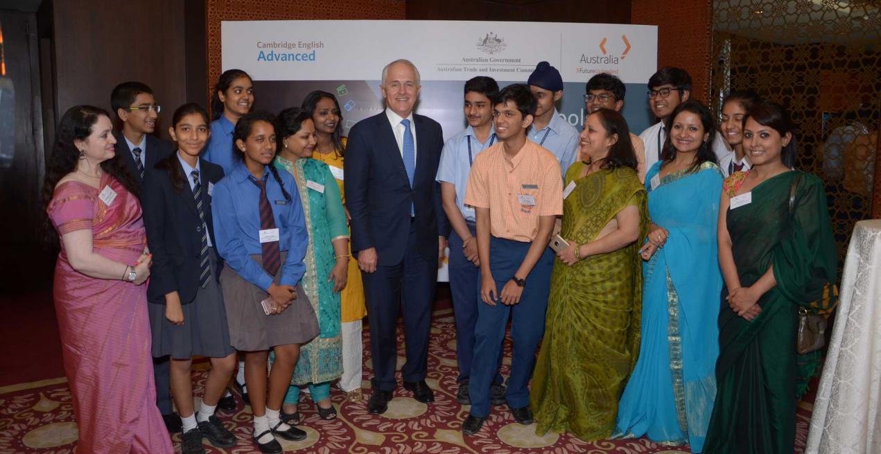 Winners with PM Turnbull