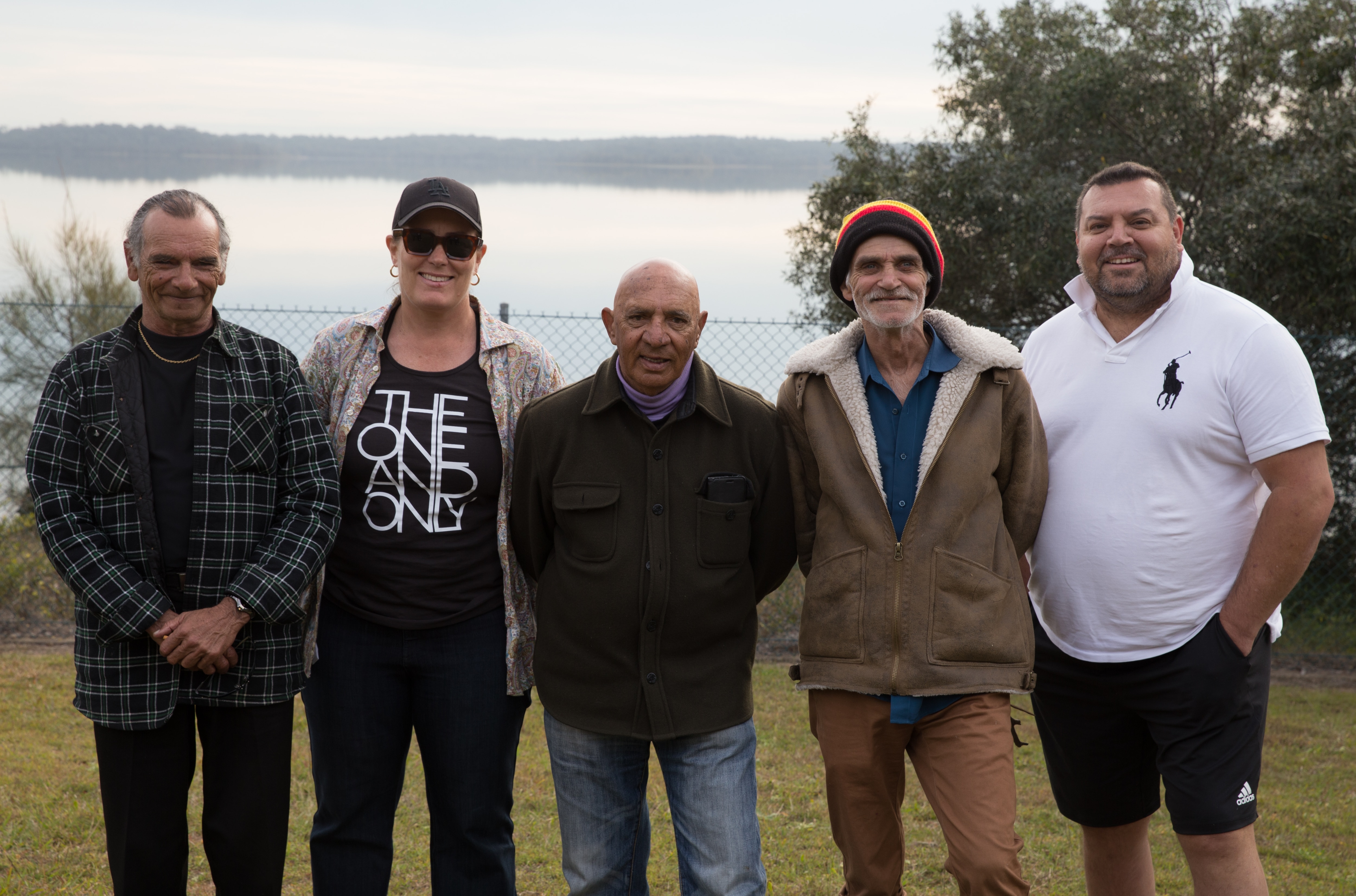 Uncle Colin Isaacs with Director Catriona McKenzie, Uncle Vic Simms, Uncle Richard Green and Writer John Bell