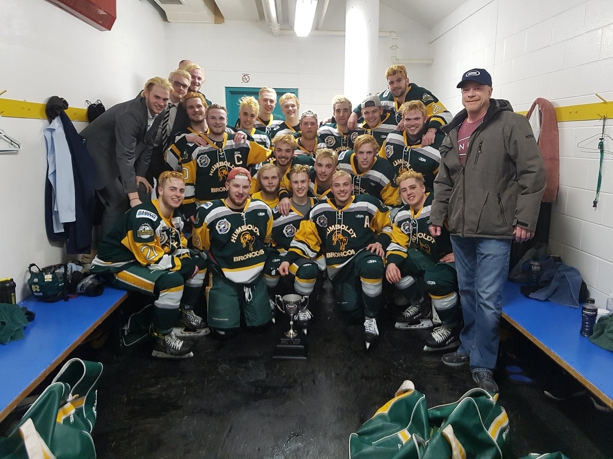 A Humboldt Broncos team photo posted to social media last month.