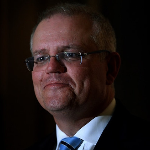 Treasurer Scott Morrison takes questions from the media after delivering his Pre-Budget Address to the Australian Business Economists luncheon in Sydney, Thursday, April 26, 2018. (AAP Image/Dan Himbrechts) NO ARCHIVING