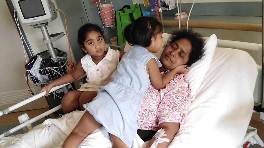Image for read more article 'Mother from detained Biloela Tamil family 'in distress' as she's returned to Christmas Island'