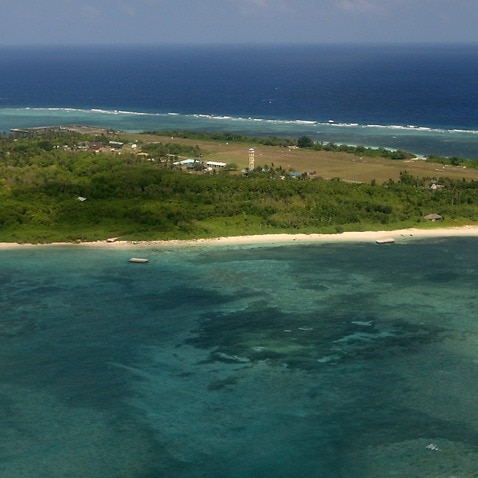 One of the disputed islands in the South China Sea