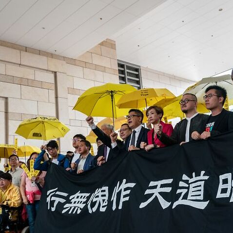 Leaders of Hong Kong Civil Disobedience Leaders Sentenced and Jailed