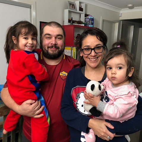 Angelo and Jeny Cupellini with their two young children live in the outer Melbourne suburb of Mernda.