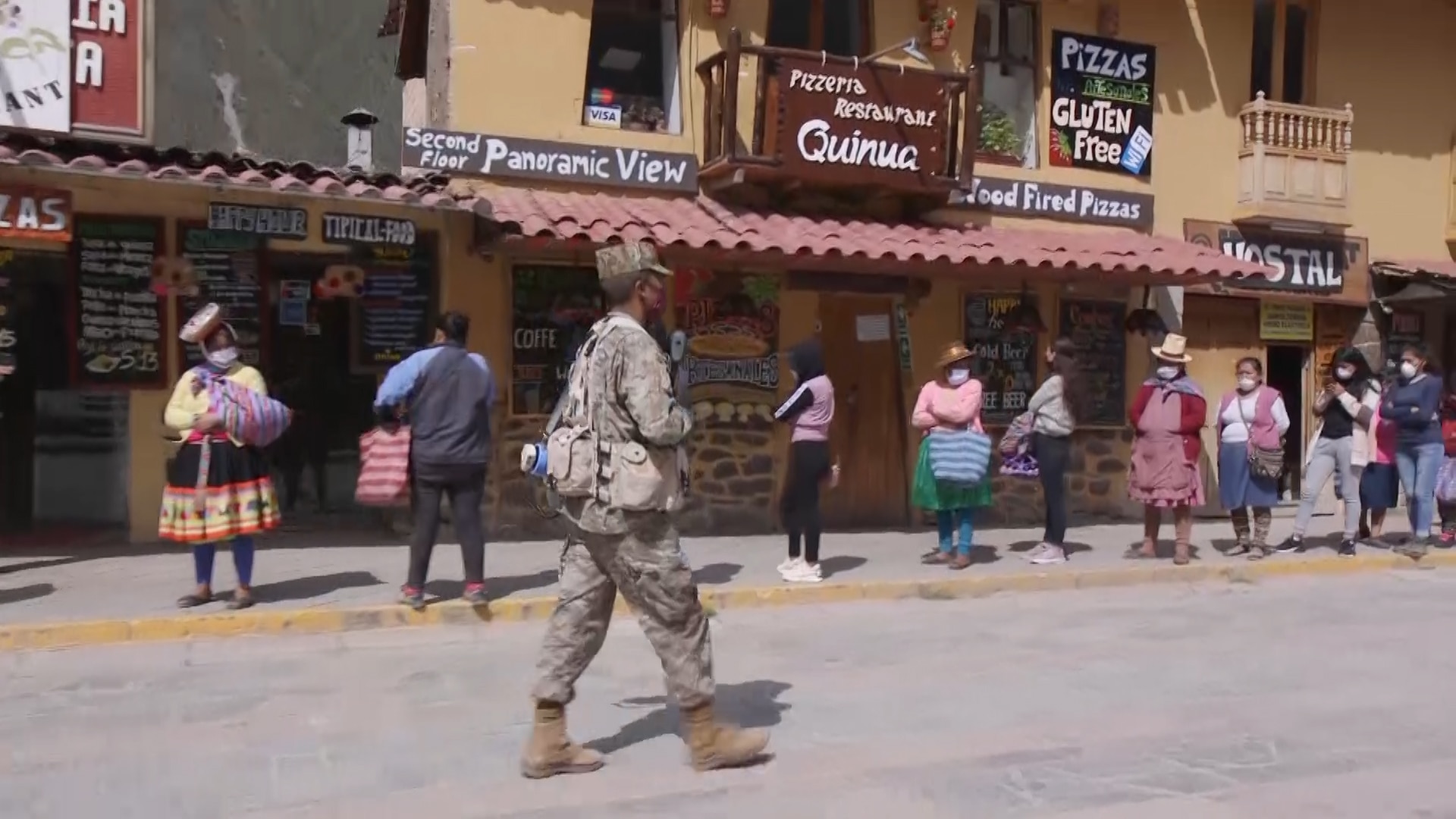 Peru's military is enforcing their restrictions during the coronavirus pandemic. DatelinePeru's military is enforcing their restrictions during the coronavirus pandemic.