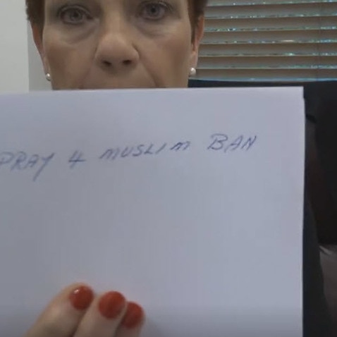 Pauline Hanson calls for ban of Muslim faith 