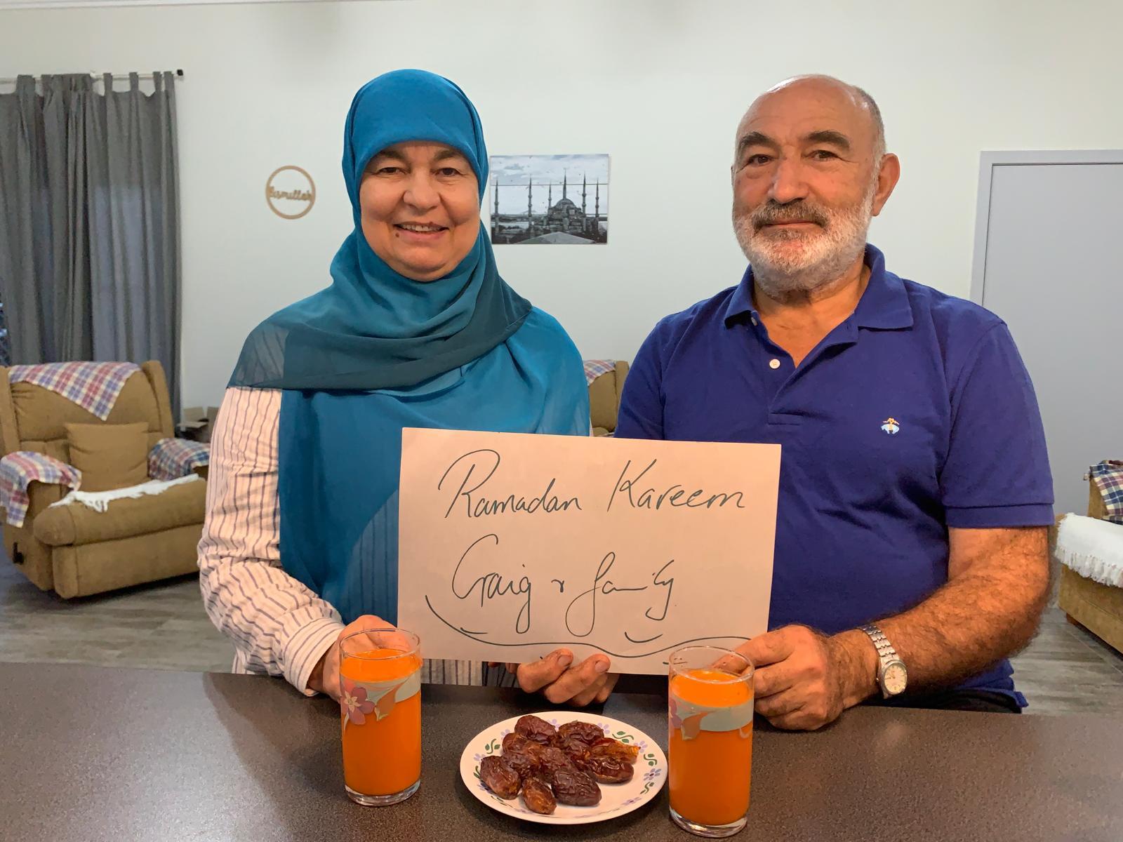 Muslim Women Association CEO Maha Abdo and her family.